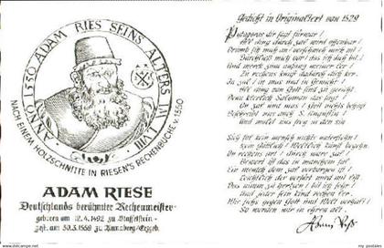 70098040 Staffelstein Staffelstein Adam Riese Gedicht