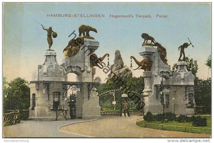 Hamburg - Stellingen - Tierpark Eingang - Verlag EFFKA gel. 1911