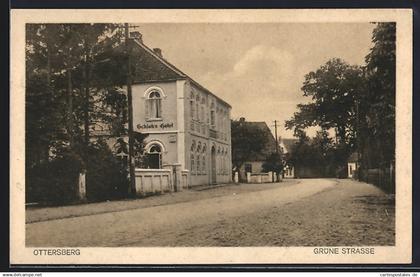 AK Ottersberg / Stuhr, Grüne Strasse mit Hotel Schloh