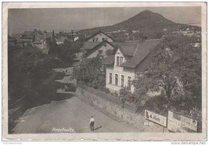 AK Krochwitz Chrochvice Gasthof ? Hopfenberg bei Tetschen Bodenbach Decin Hopfengarten Wilsdorf Malschwitz Schönborn