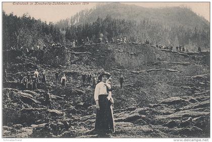 AK Krochwitz Schönborn Chrochvice Krasny Studenec Erdrutsch 1914 a Tetschen Bodenbach Decin Hopfengarten Wilsdorf Aussig