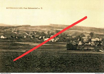 REPRO AK Dittersbächel Detrichovec a Heinersdorf Wigandsthal Volkersdorf Neustadt Nove Mesto Tafelfichte Isergebirge