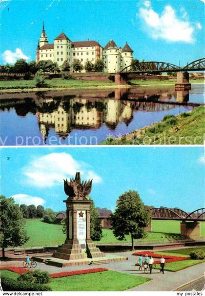 42680424 Torgau Schloss Hartenfels Denkmal Begegnung Elbe Torgau