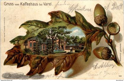 Gruss aus Kaffeehaus bei Varel - Litho