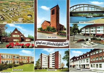 Friedrichsfeld  Voerde Niederrhein WESEL NRW BP Raffinerie Bahnhof Hauptschule K