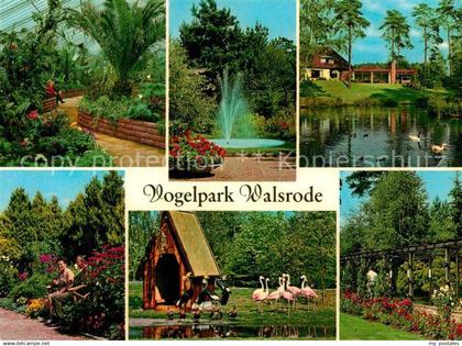 72884184 Walsrode Lueneburger Heide Vogelpark Walsrode Fontaene Schwanenteich Fl