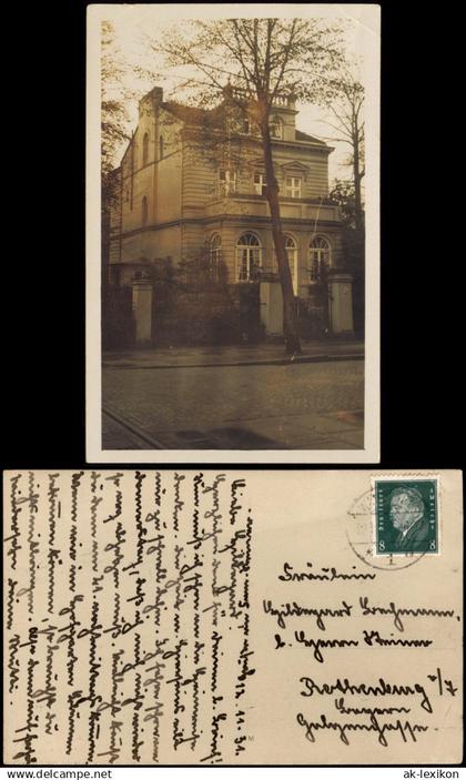 Wandsbek-Hamburg Stadtvilla - Straße 1931 Privatfoto  gel. Stempel Wandsbek