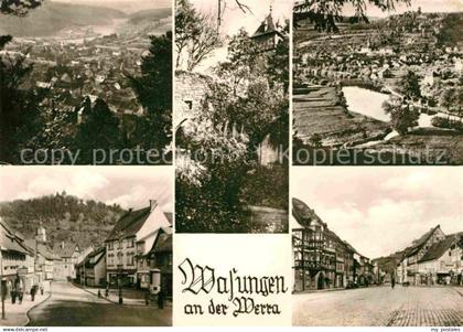 72704124 Wasungen Panorama Marktplatz Teilansicht