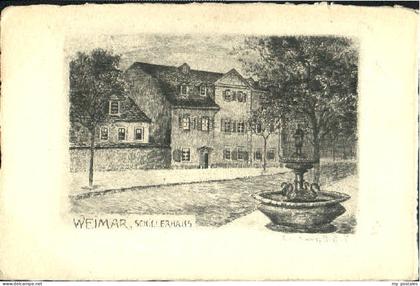 70102725 Weimar Thueringen Weimar Schillerhaus  ungelaufen ca. 1920 Weimar