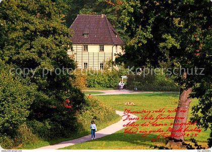 72639694 Weimar Thueringen Goethes Gartenhaus Weimar