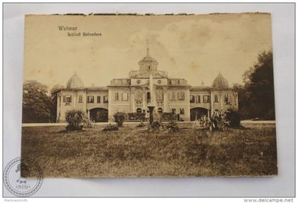 Old Germany Postcard - Weimar - Schloss Belvedere - Unposted