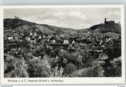 70132406 Weinheim Bergstrasse Weinheim Bergstrasse Burgruine Windeck Wachenburg