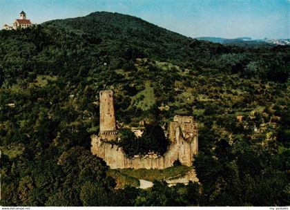 Weinheim Bergstrasse Burgruine Windeck Fliegeraufnahme