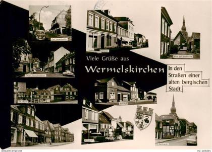 73887444 Wermelskirchen Strassenpartie Kirche Markt Bahnhof Wermelskirchen