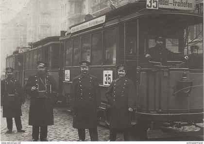 AK Hamburg vor 1912 Hamburger Verkehr Straßenbahn Linie 35 Veddel Freihafen a Wilhelmsburg Grasbrook Repro Neudruck