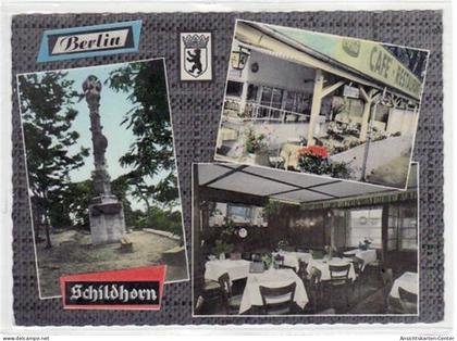 39043908 - Berlin Wilmersdorf, Grunewald, Café-Restaurant Schildhorn gelaufen von 1969. Gute Erhaltung.