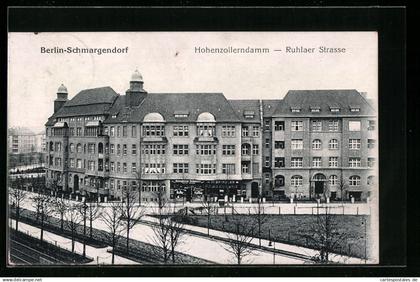 AK Berlin-Schmargendorf, Hohenzollerndamm, Ruhlaer Strasse