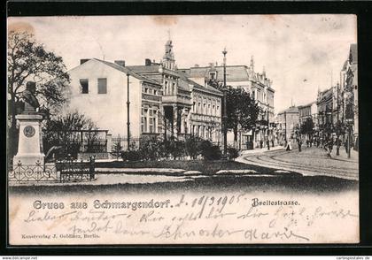 AK Schmargendorf, Blick auf die Breitestrasse