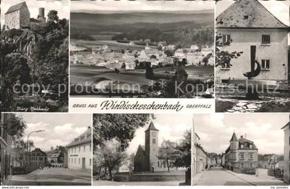 Windischeschenbach Burg Neuhaus Brunnen Strassenpartie Kirche