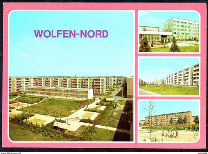 A8392 - alte MBK Ansichtskarte - Wolfen Kr. Bitterfeld - Neubauten Neubaugebiet