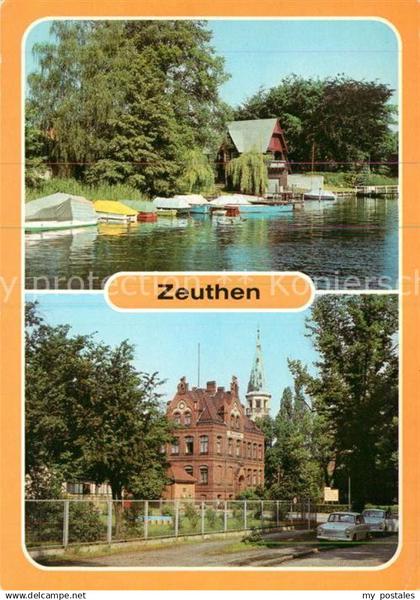 73073433 Zeuthen Zeuthener See Blick zum Rathaus