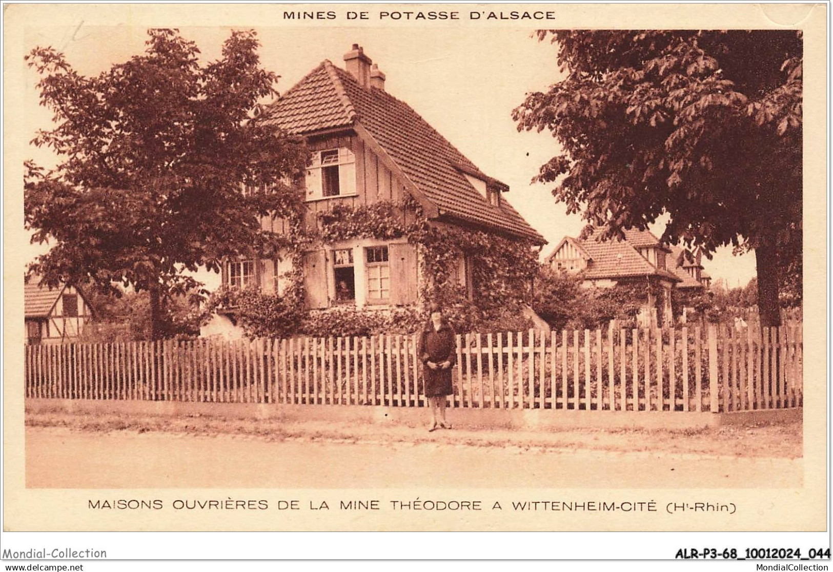 ALRP3-0223-68 - WITTENHEIM - mines de potasse d'alsace - maisons ouvrières de la mine théodore a wittenheim-cité