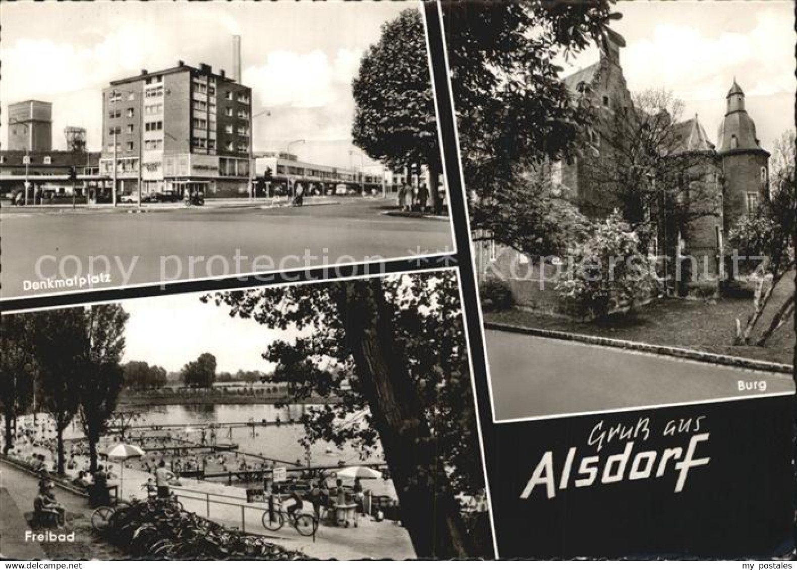 Alsdorf Aachen Denkmalplatz Burg Freibad