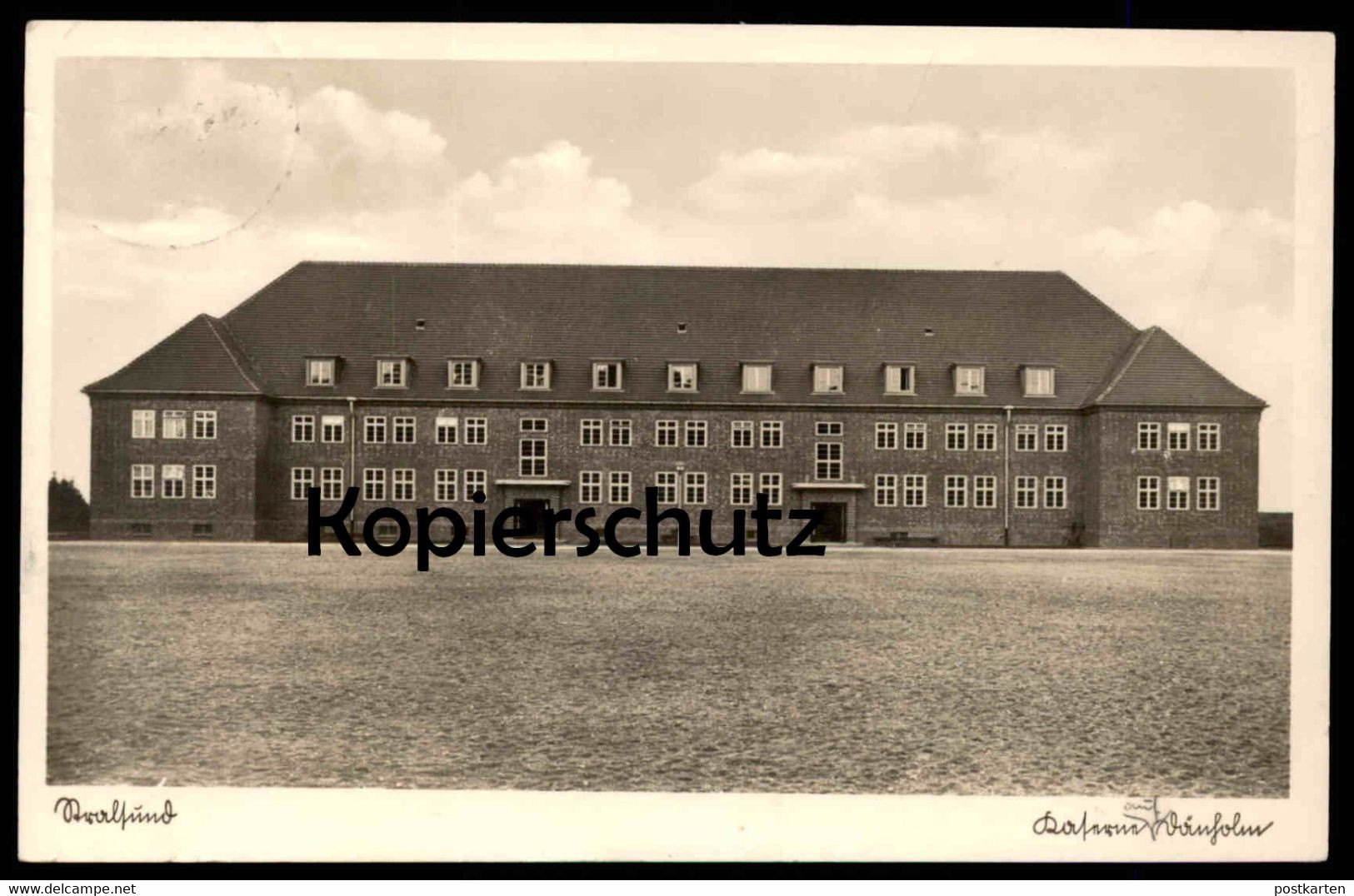 ALTE POSTKARTE STRALSUND 1938 KASERNE DÄNHOLM Militär casern caserne cpa postcard AK Ansichtskarte