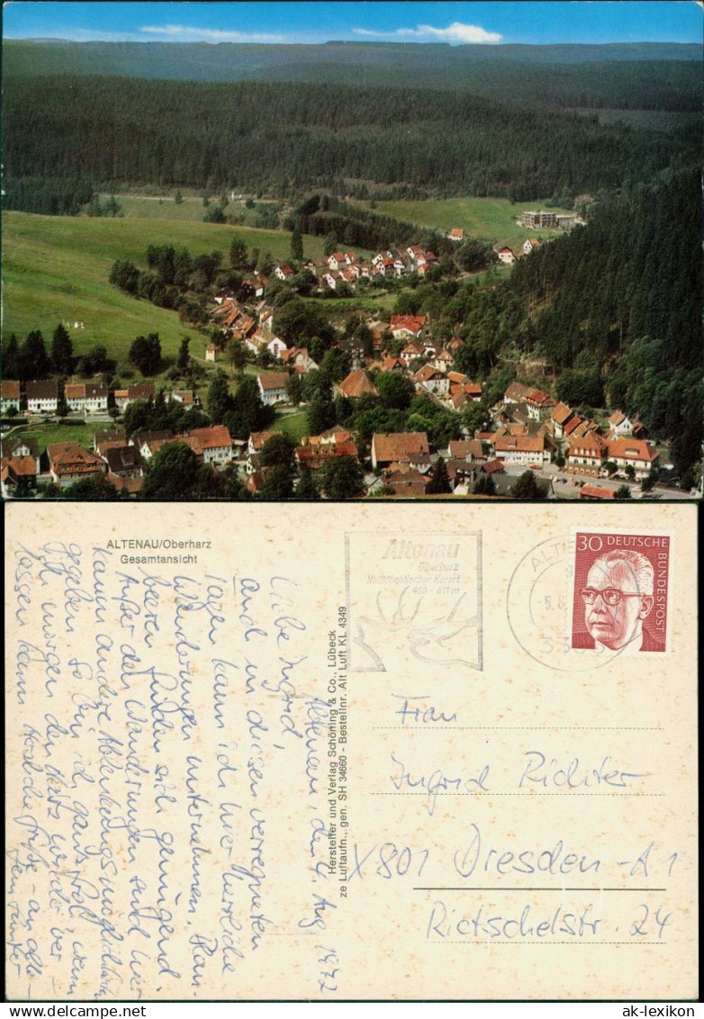 Altenau-Clausthal-Zellerfeld Oberharz Altenau Gesamtansicht 1972