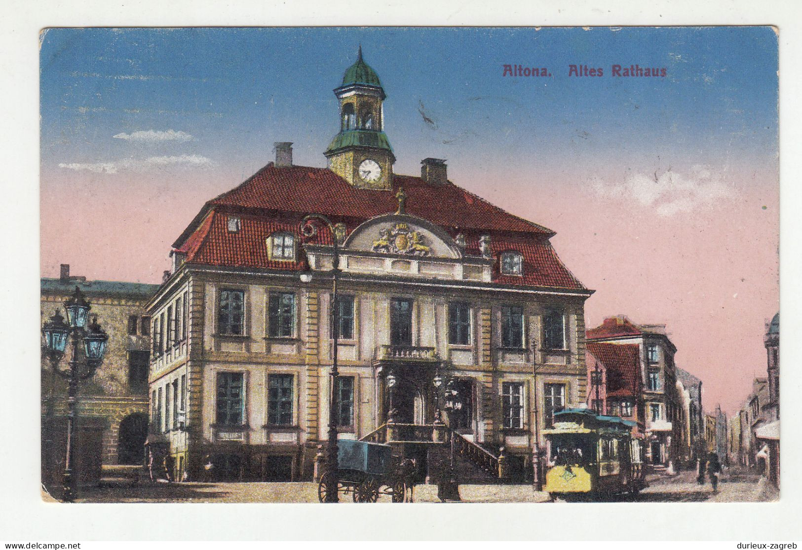 Altona Altes Rathaus old postcard posted 1918 b230820