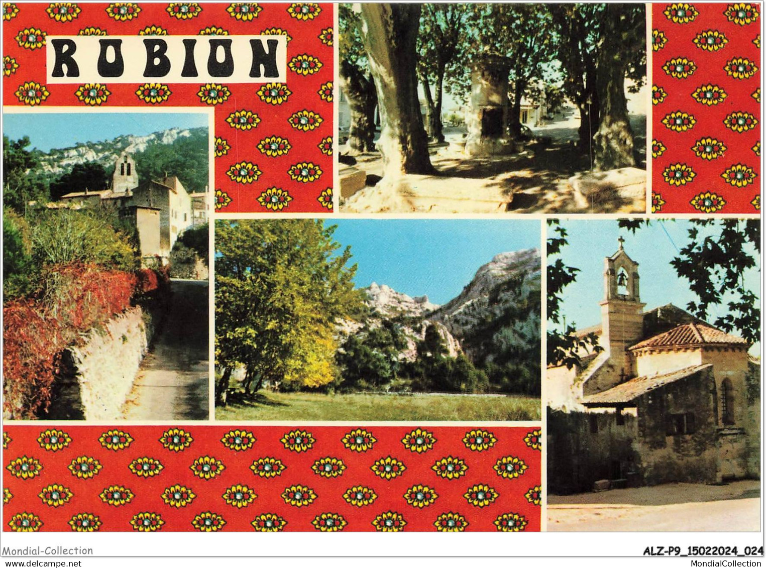 ALZP9-0813-84 - ROBION - village provençal au pied du lubéron