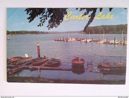 AK. Omaha, Nebraska. Carter Lake Boat Docks.