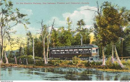 Interurban Electric Train Railway Greenville South Carolina USA Old Postcard