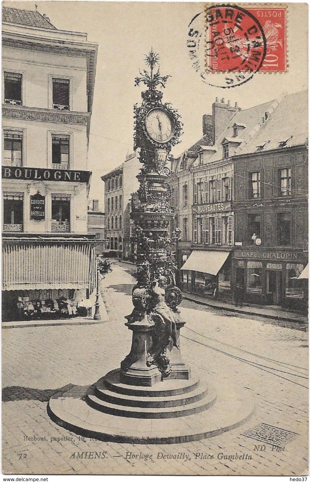 Amiens - Horloge Dewailly, Place Gambetta