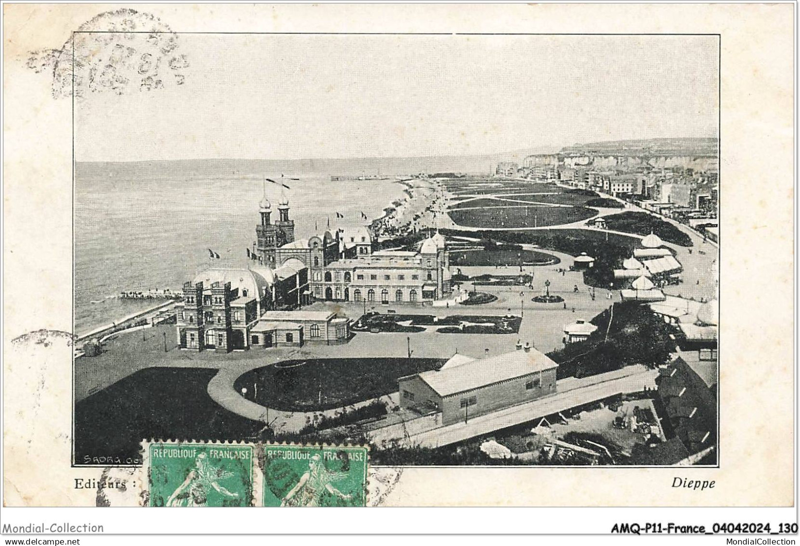 AMQP11-1115-76 - DIEPPE - vue sur la seine et ses bords