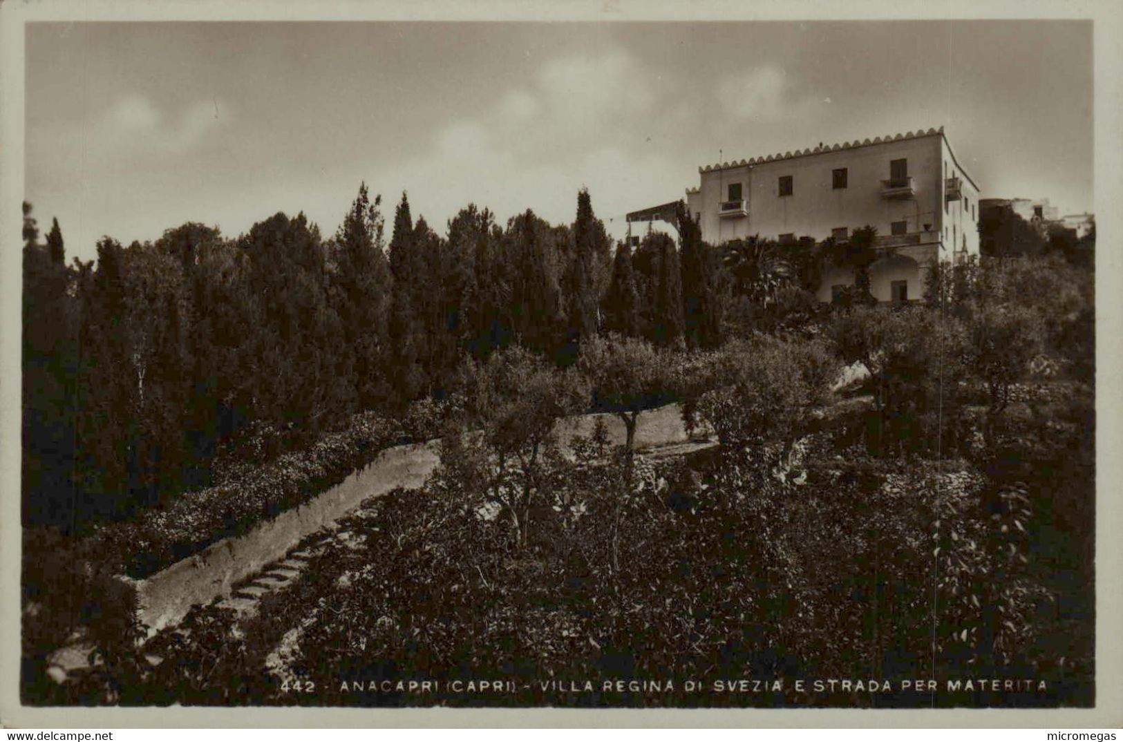 ANACAPRI - Villa Regina di Svezia Estrada per Materita