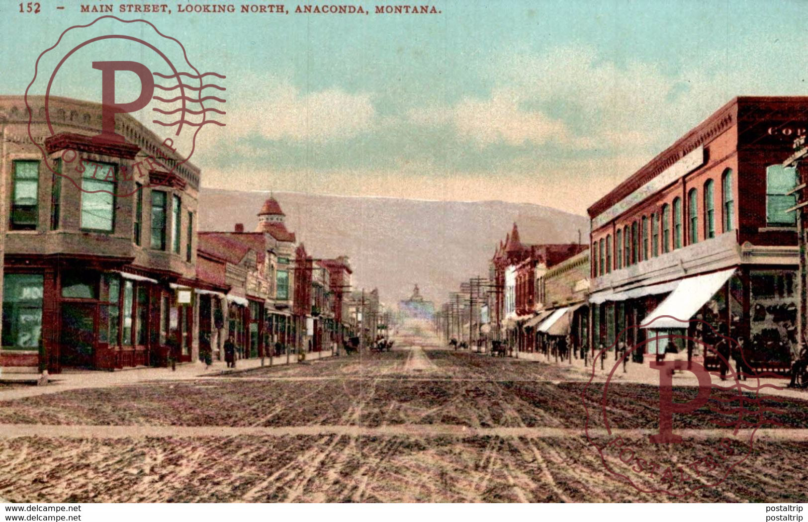 ANACONDA. MONTANA. MAIN STREET LOOKING NORTH