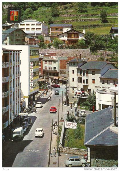 CPSM Andorra - Andorra La Vella - Pompe à essence