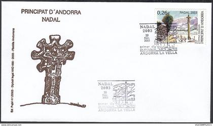 Andorre  2003 - Andorre Espagnole-  FDC. Yvert  Nº 296. Theme:  Noël..........  (EB) DC-10009