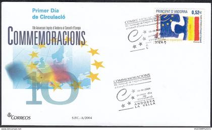 Andorre  2004 - Andorre Espagnole-  FDC. Yvert  Nº 307. Theme:: Conseil Europe...  (EB) DC-10019