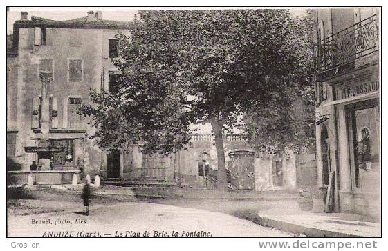 ANDUZE (GARD) LE PLAN DE BRIE LA FONTAINE