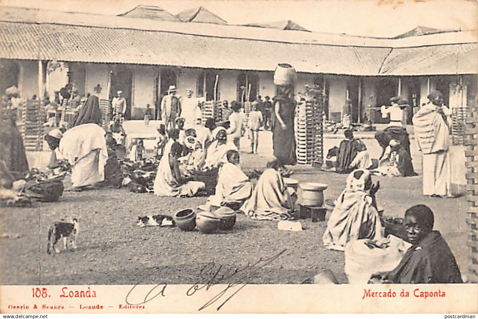 Angola - LUANDA - Caponta market - Publ. Osorio & Scabra 108