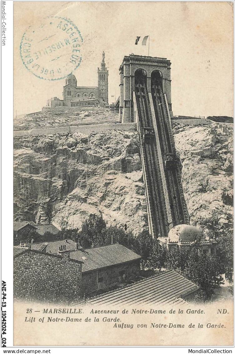 ANIP4-0233-13 - MARSEILLE - Ascenseur de Notre-Dame de la garde