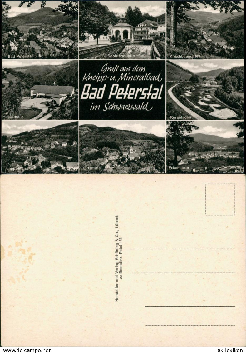 Ansichtskarte Bad Peterstal-Griesbach Stadtansichten 1971