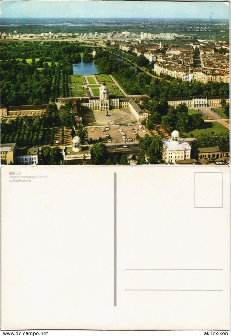 Ansichtskarte Charlottenburg-Berlin Luftbild Schloss Charlottenburg 1970