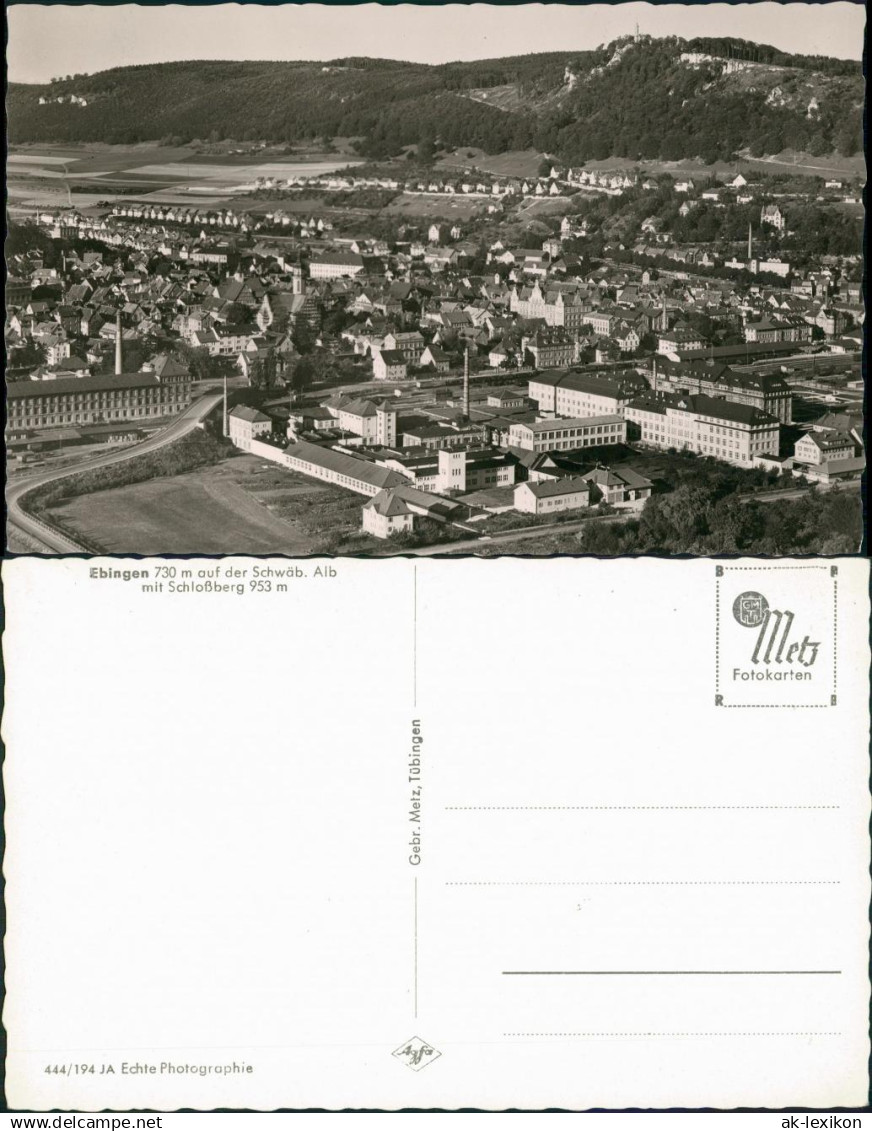 Ansichtskarte Ebingen-Albstadt Luftbild . Industrieanlagen 1962