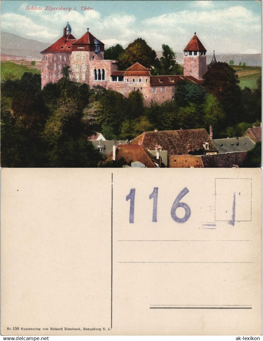 Ansichtskarte Elgersburg Schloss Elgersburg 1913