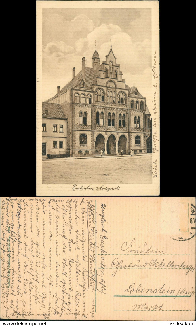 Ansichtskarte Euskirchen Amtsgericht 1918