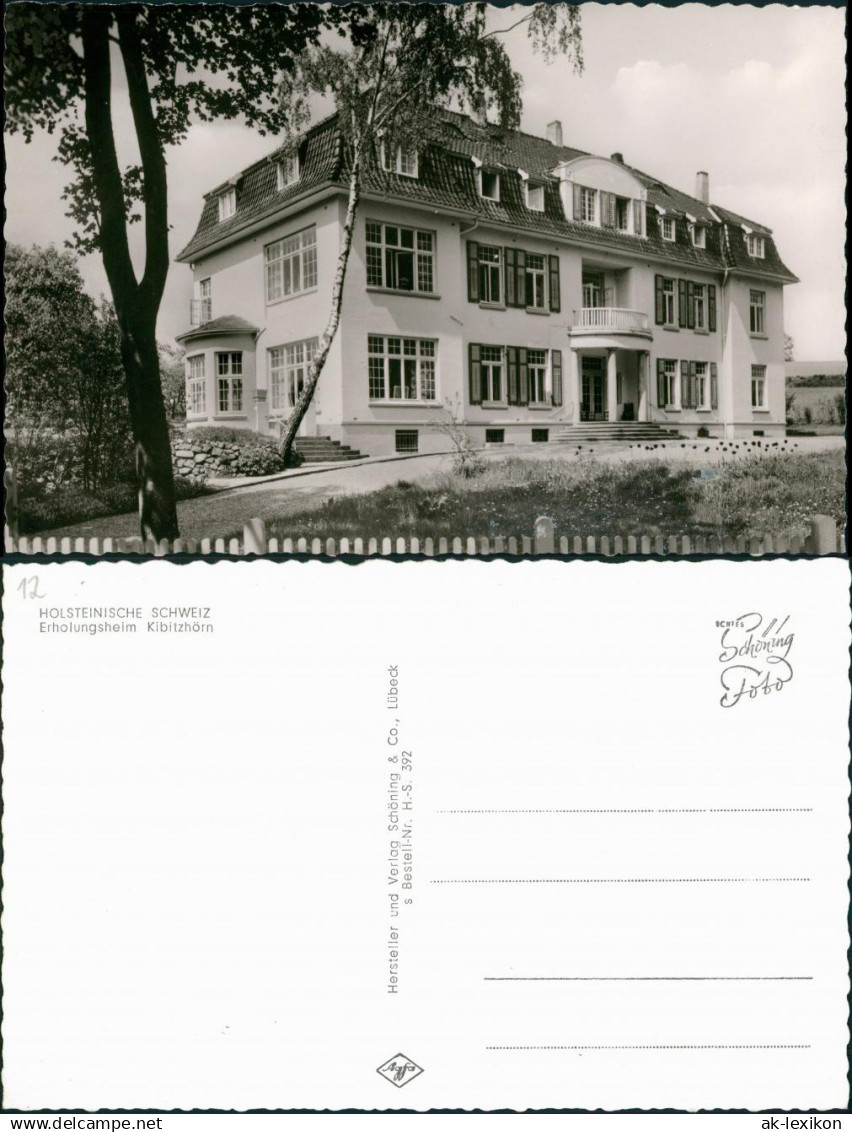 Ansichtskarte Eutin Umland-Ansicht mit Erholungsheim Kibitzhörn 1960