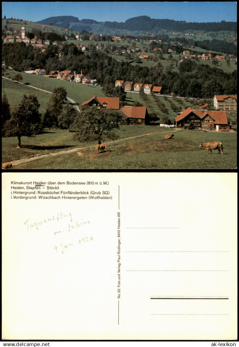 Ansichtskarte Heiden (Bodensee) Panorama-Ansicht 1976